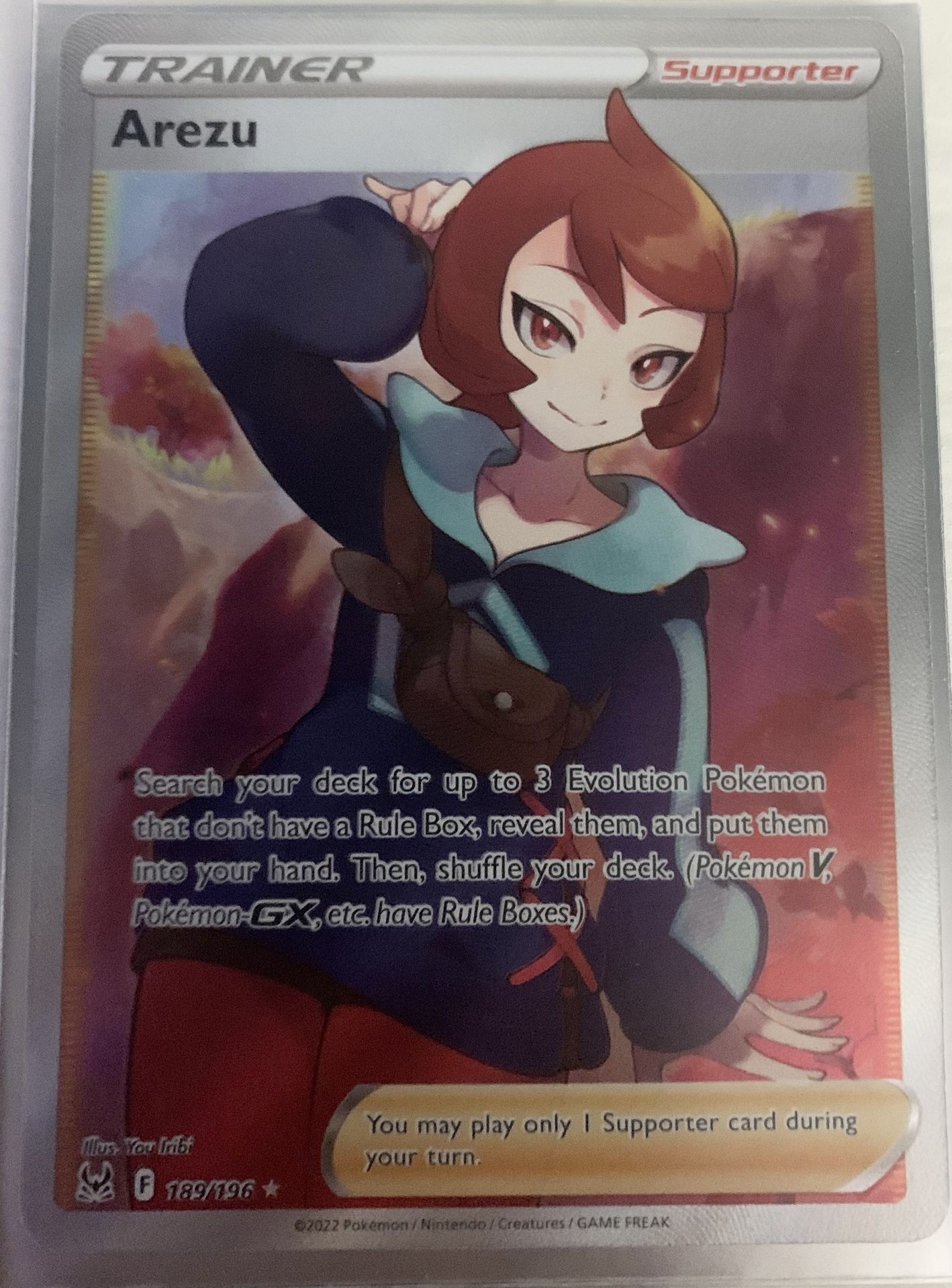 Trainer Arezu Pokemon Trading Card 2022