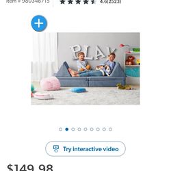 Members marks play sofa blue new $120