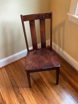 Canal Dover Brown Maple Wood Dining Chairs - Brand New Pristine Condition (2)