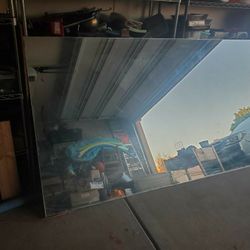 XL Wall Mirror 85x48 for HOME GYM  or Bathroom, Any room. PU ONLY, 2 or more people needed to p/u. No mount rail avail. Apx $20 @ HD. Price or OBO 