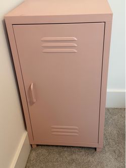 Pink storage locker