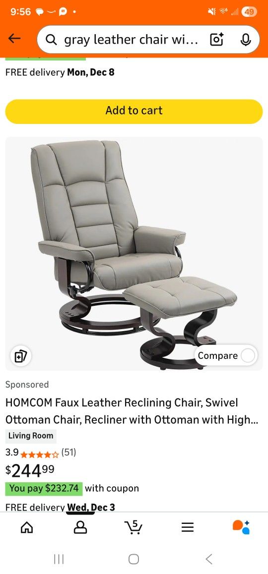 Massage Recliner Chair With Ottoman 