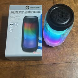 Switch On Bluetooth Speaker Portable LED Light Wireless TWS 16 Hours Playback