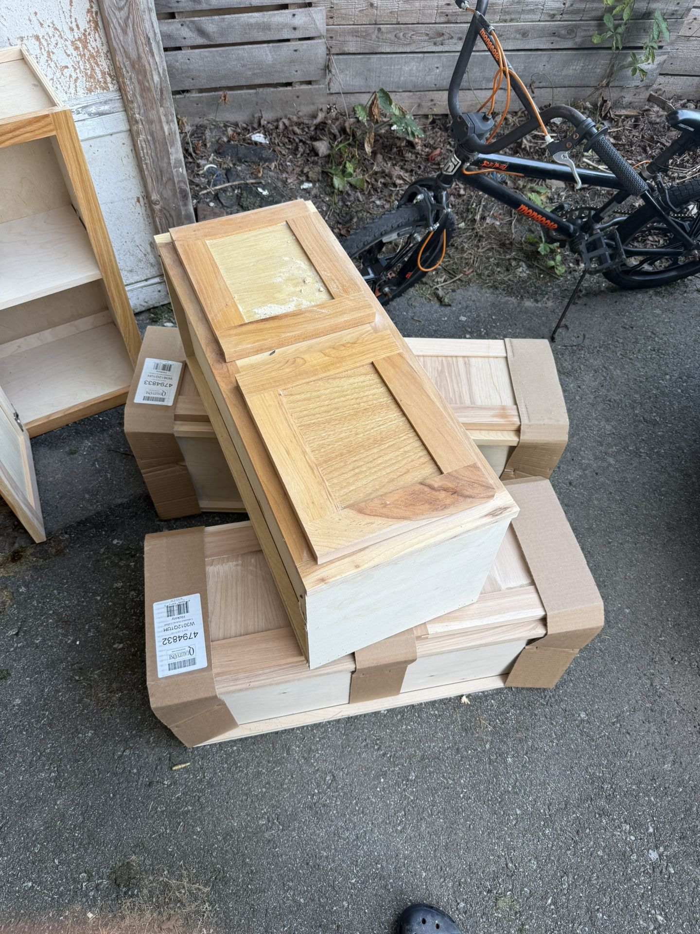 Brand New Hickory Cabinets