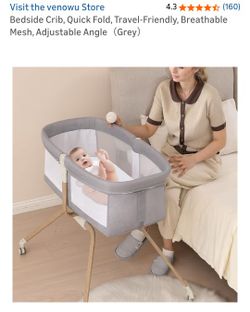 New In Box Bedside Crib