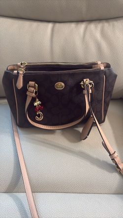 Brown crossbody coach purse