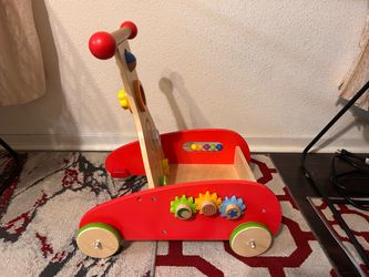 Fisher Price Hape Wooden Baby Push Walker x2