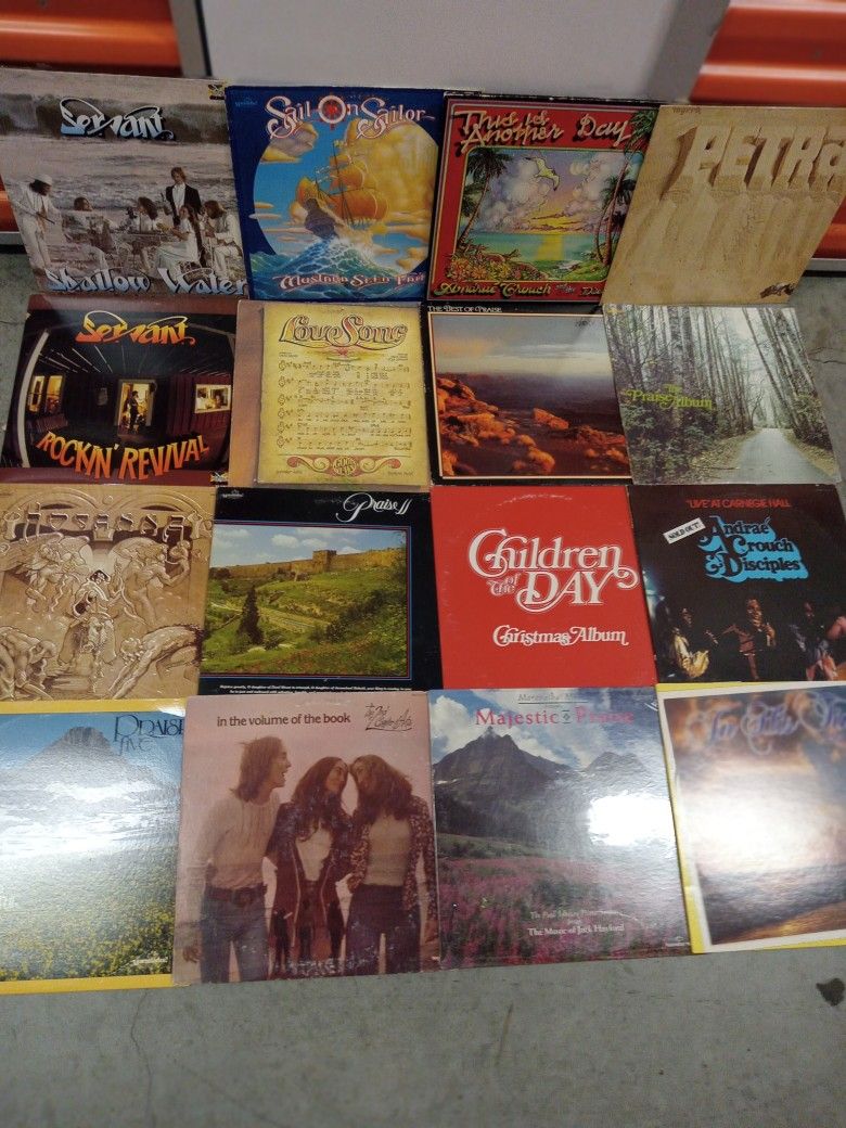 Rare/Clean Early Christian Rock Vinyl! (Lot O F 16)