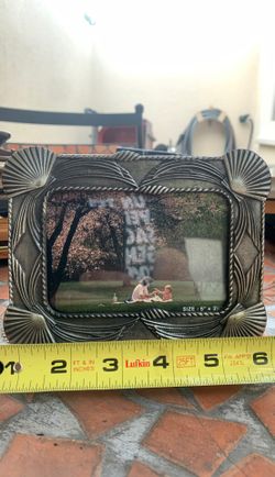 Small Metallic Photo Picture Frame - 5 x 3 1/2 in