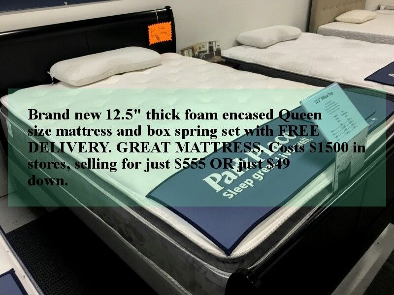 Queen size pillow top Mattress Set Brand New still in plastic