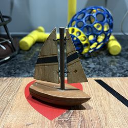 Wood Sailboat 