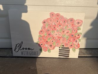 “Bloom With Grace” Bathroom Painting