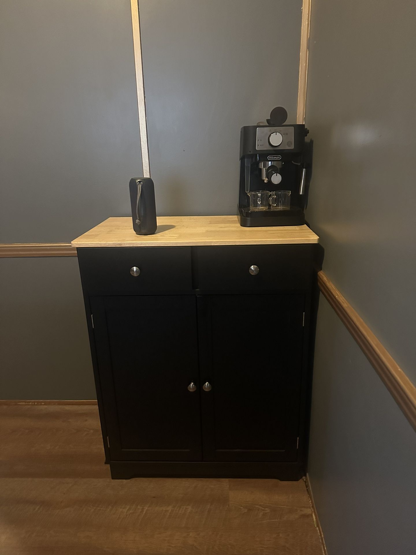 Small Storage Cabinet-black
