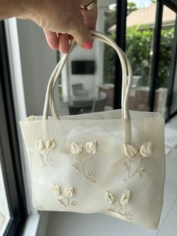 LUXURY EVENING BAG BEIGE  6 INCHES HIGH AND 9 INCHES WIDE