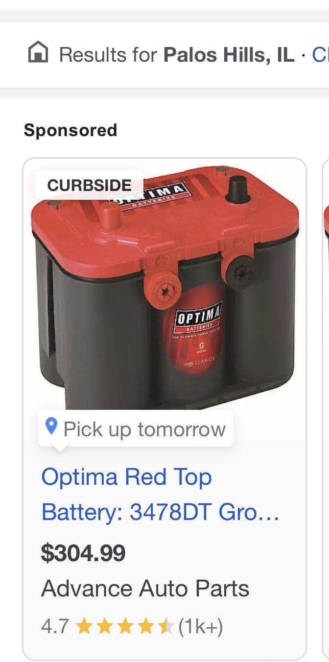 Optima Battery Red top