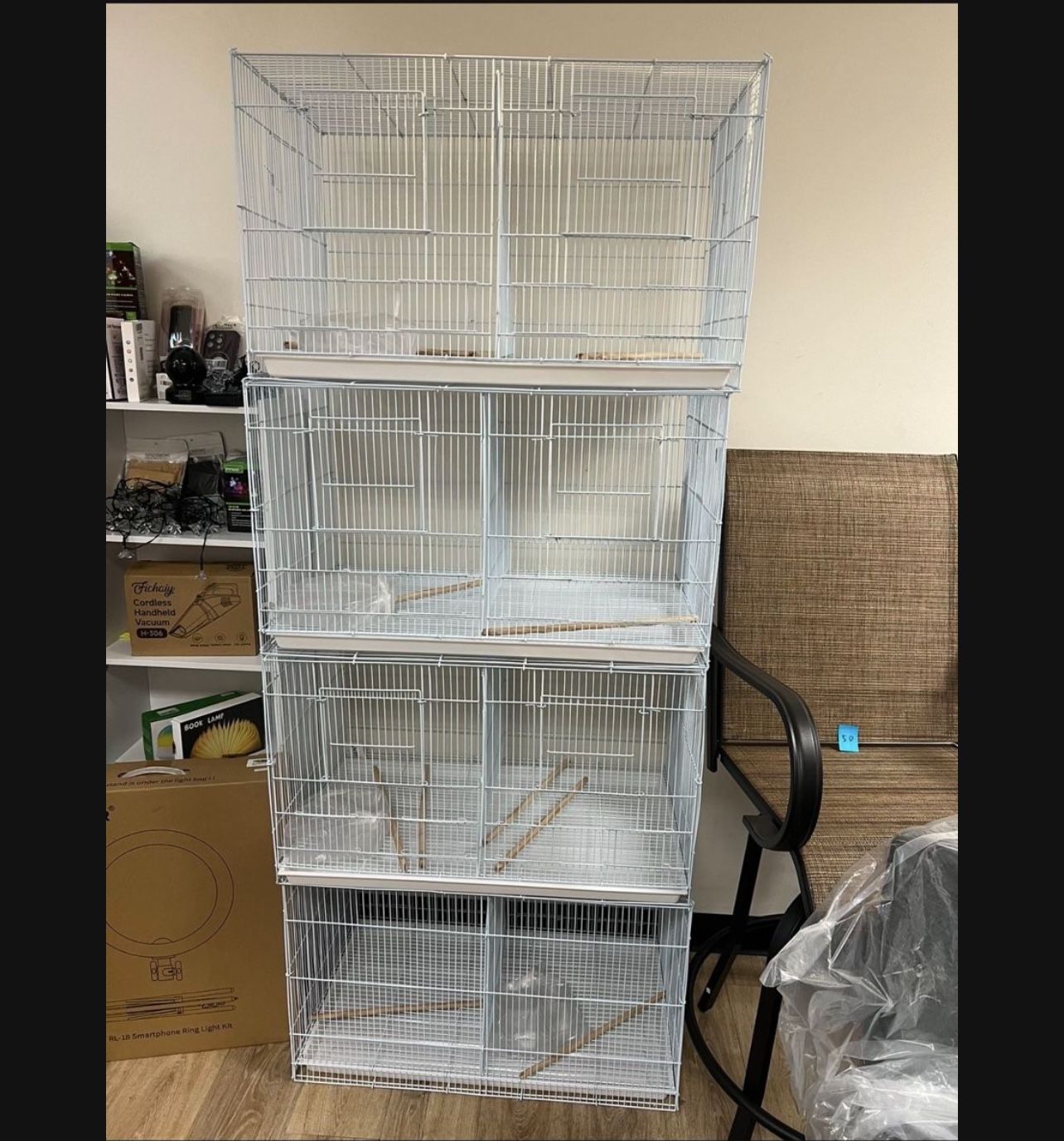 4 Box Bird Cages