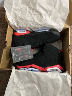 Air Jordan 6 Retro Black Infrared Sneakers ✅