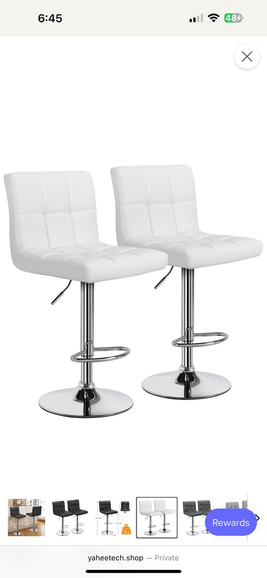 NIB Set Of Bar Stools