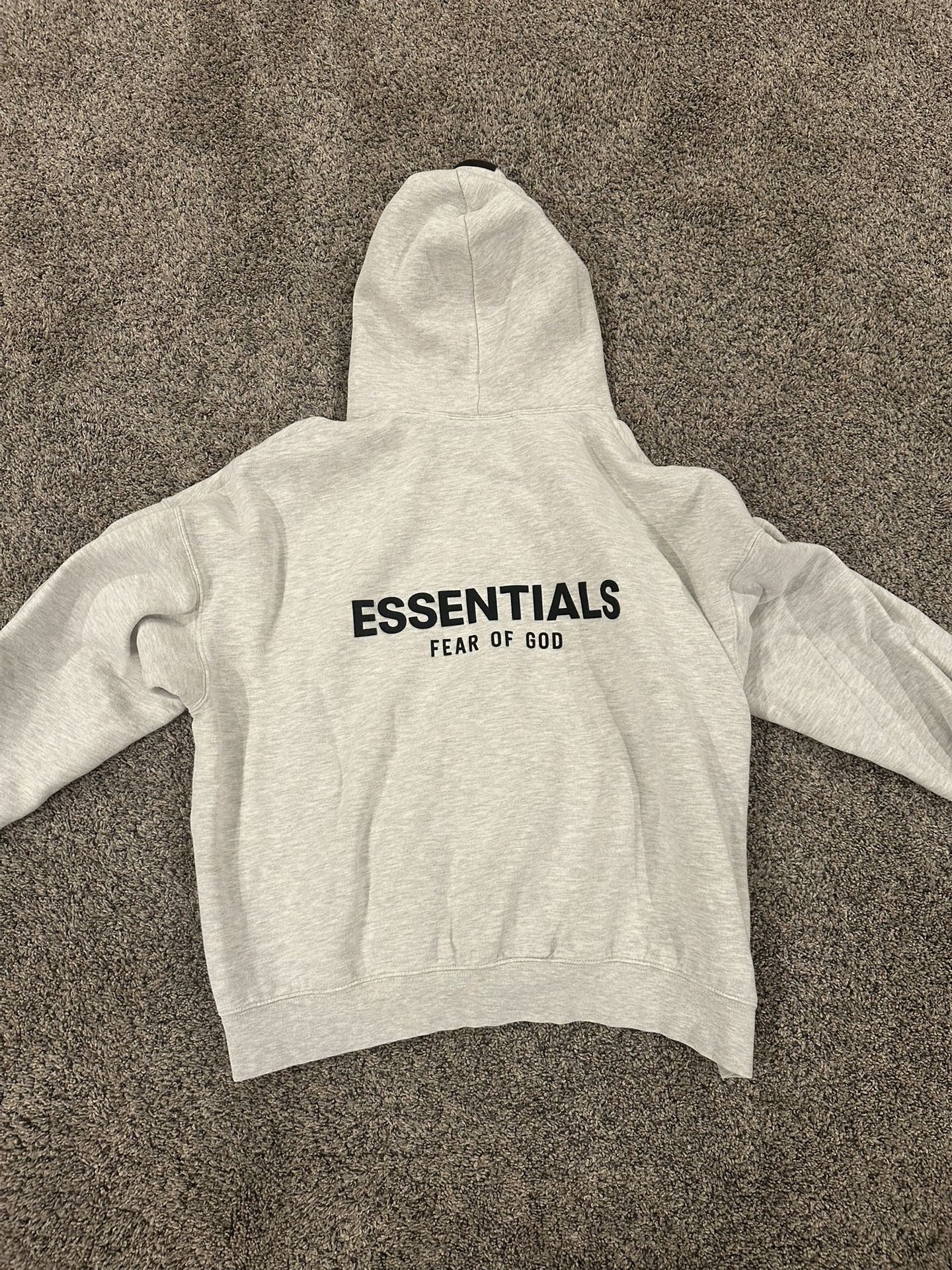 Fear of God Essentials Hoodie Light Oatmeal Size Large