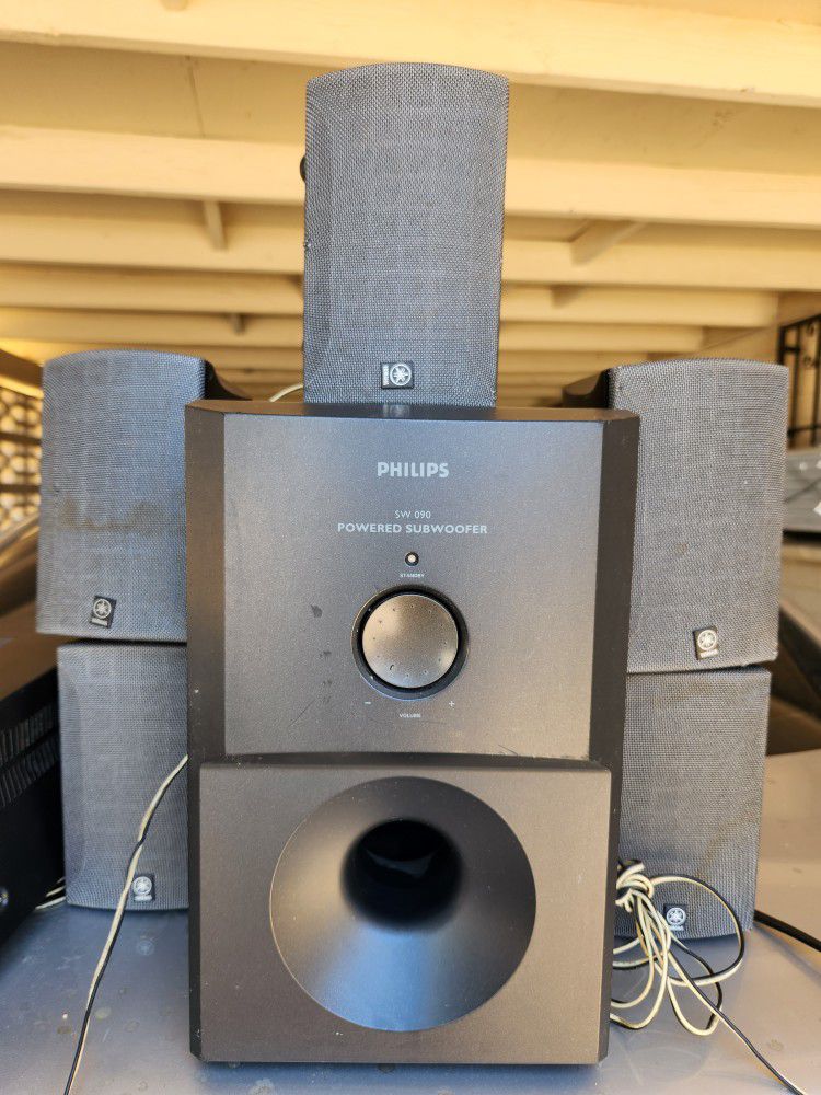 sony amplifier 5.1 with yamaha speakers 