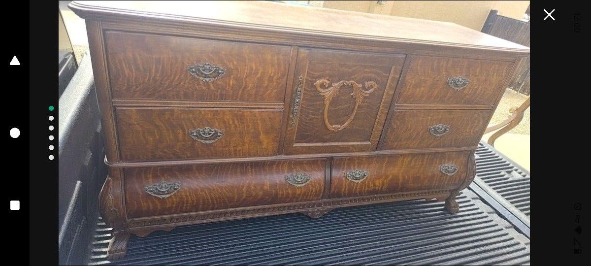 Pulaski Furniture Corporation - Dresser With Mirror and Beautiful Bed Headboard 