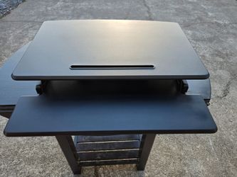 Desktop sit/stand computer riser