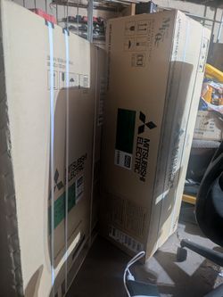 New Mitsubishi 1.5-Ton Mini Split Heat Pump System 18k BTU NIB