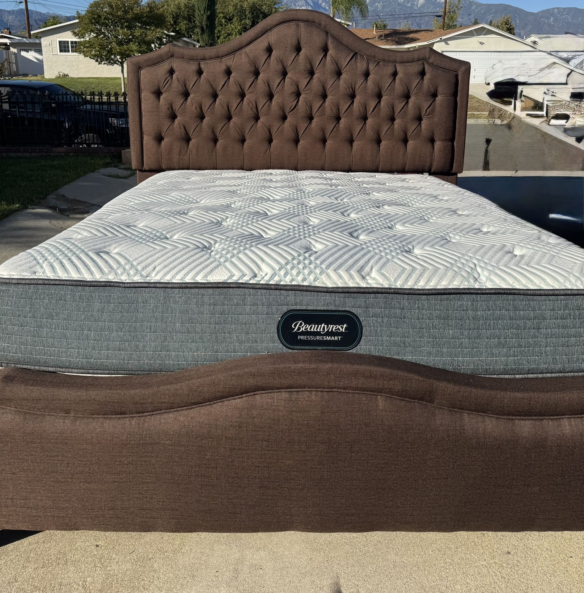 Nice King Bed With Good Mattress Set