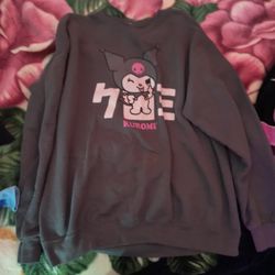 Kuromi Dark Grey Sweater 