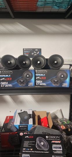 New!! Orion (4) 6 1/2 Mid Range Speakers & (2) Bullet Tweeters. All For Only $150!!
