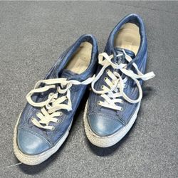 Converse X John Varvatos Low Top Blue Leather Denim Sneakers