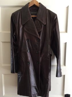 Leather trench
