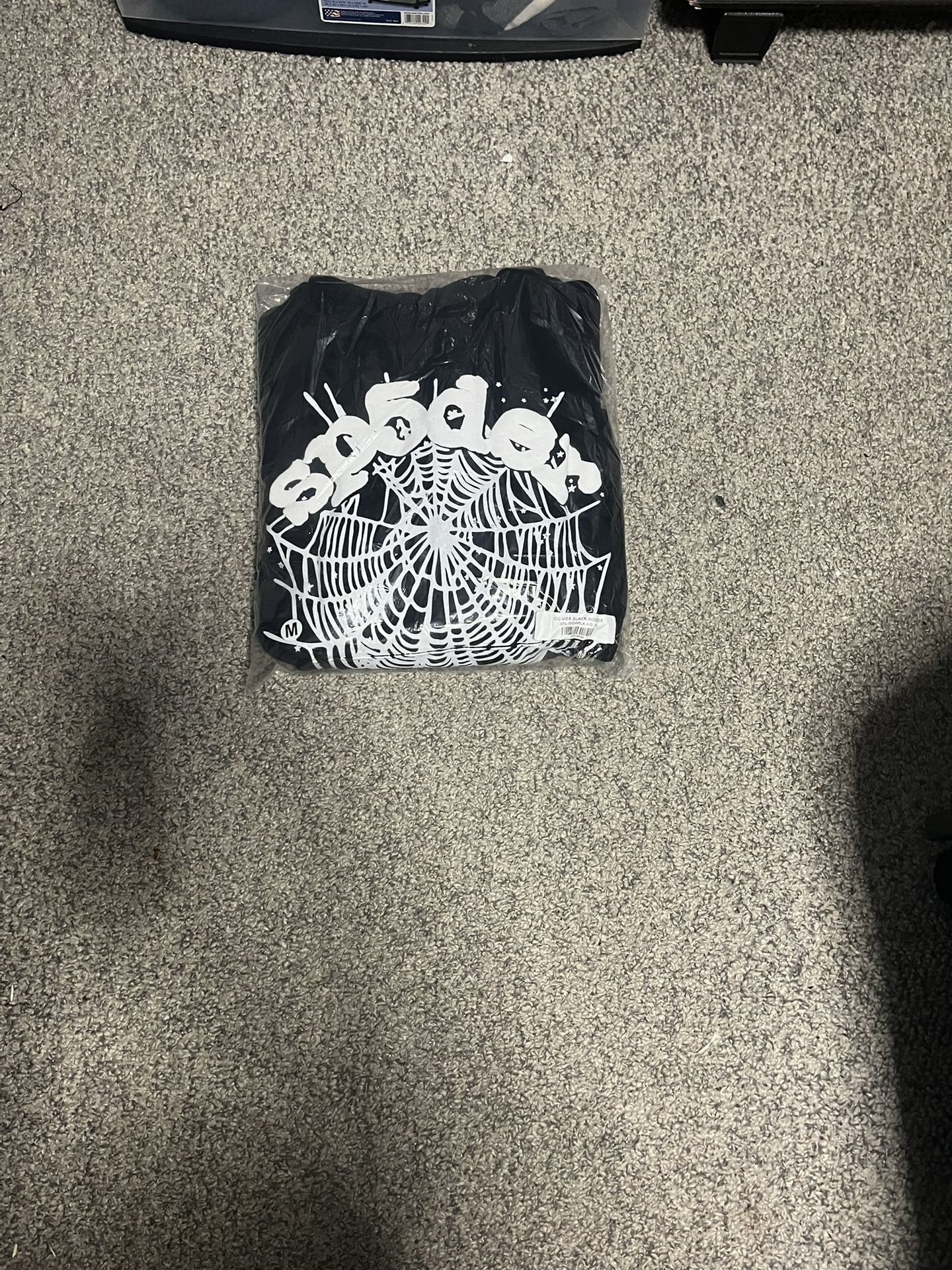 black and white spider hoodie