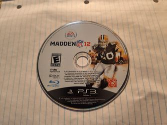 PlayStation 3  Madden NFL 12.....$10