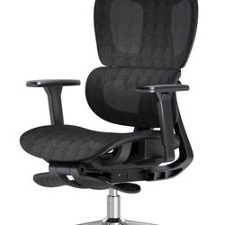 Office Chair, Desk Chair with Adjustable Lumbar Support & Seat Depth, High Back Computer Chair, Swivel Mesh Chairs with Wheels