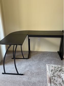 L Shaped Desk (Office Desk) - Black