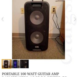 QFX BLUETOOTH 2X10" SPEACKER HAD IN DOORS NEVER USED MUCH