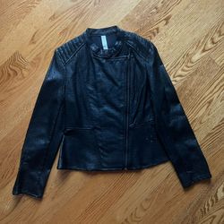 Girls Faux Leather Jacket Size 6/6x