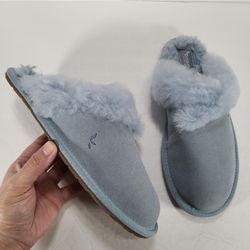 Koolaburra By UGG Milo Scuff Slippers Blue Women Size 9