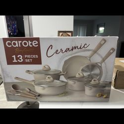  arote Ceramic Nonstick Pots and Pans Set, 