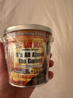 Factory Sealed  2001 WWF Raw Deal “It’s All About the Game!” Limited Edition 2-Player Card Game Price Listed OBO