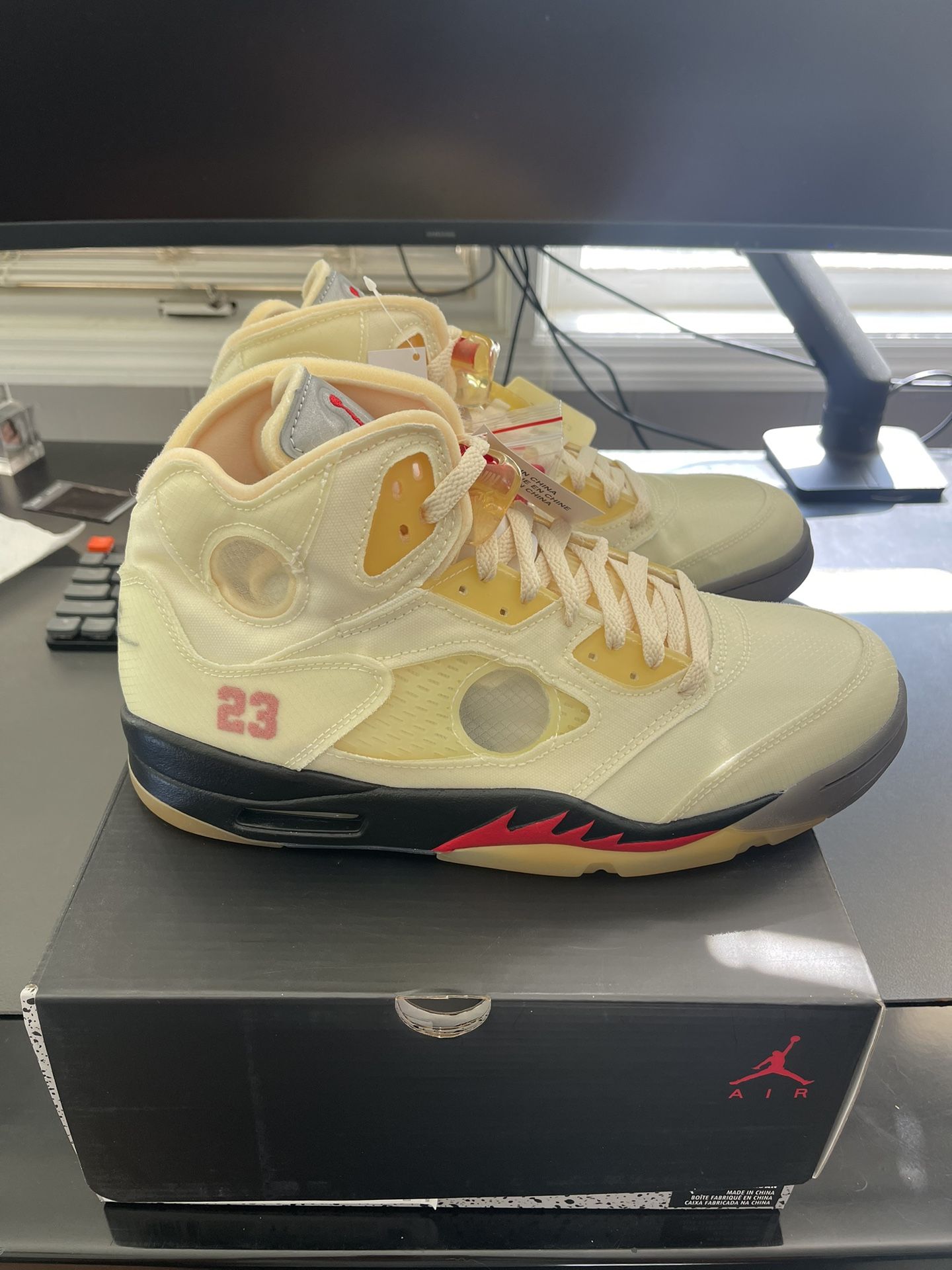 Jordan 5 Retro Off-White Sail Men's 