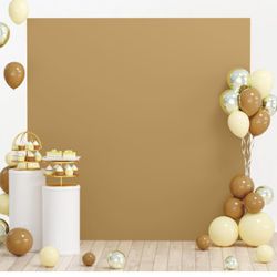 Square Arch Stand Cover 6.6x6.6FT Brown Wedding Arch Backdrop Cover Arch Wall Backdrop Covers Spandex Arch Covers for Square Frame Tan Arched Fabric C