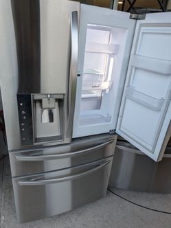 36" Refrigerator 4 doors LG Show Food ice maker&water excellent working nevera Frio fridge