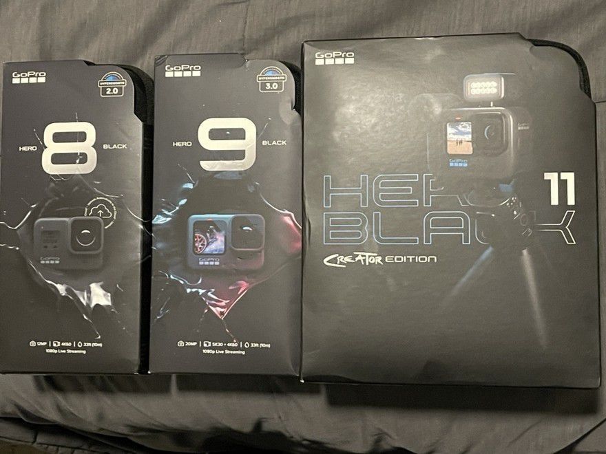 GoPro - HERO8 Black 4K Waterproof Action Camera - Black   Hero 9   Hero 11 Creator Edition    hero9 hero 8 