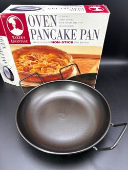 Baker's Advantage 11" Round Steel Non-Stick Oven Pancake Pan, Double Handle