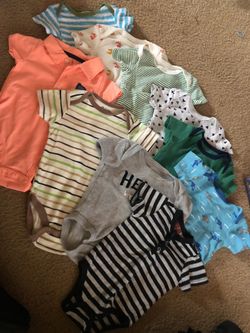 3 - 6 months oensis, 6 month 2 piece set and 6 month 3 piece set
