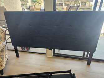Blue King Size bed frame and headboard