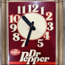 1985 Dr. Pepper Clock Vintage (Howard Company)