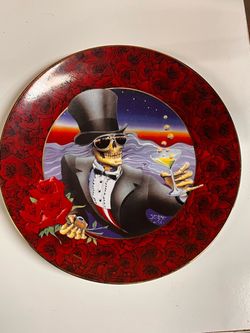 Grateful Dead Skeleton Collector Plate